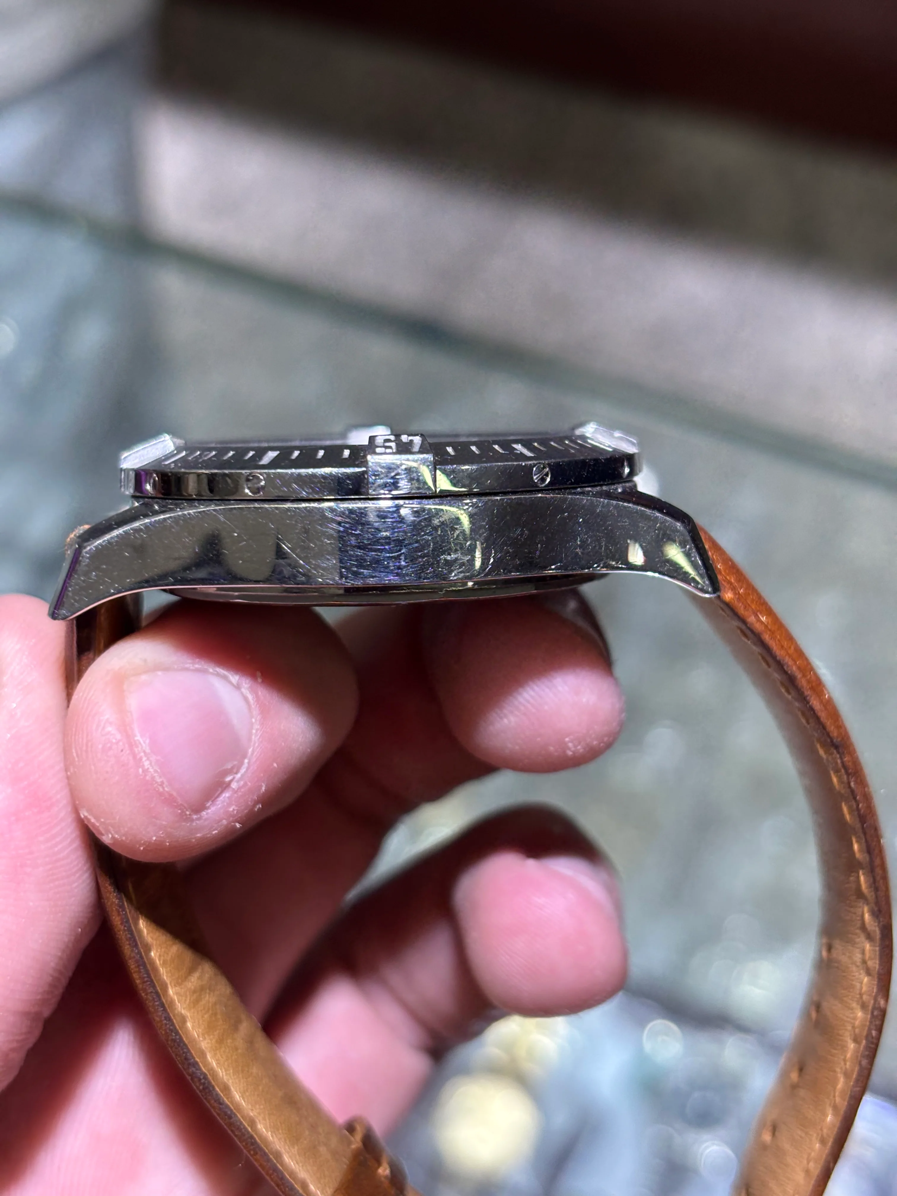 Breitling Colt Chronograph II Blue Dial AM Leather Strap 1643837 - Image 3