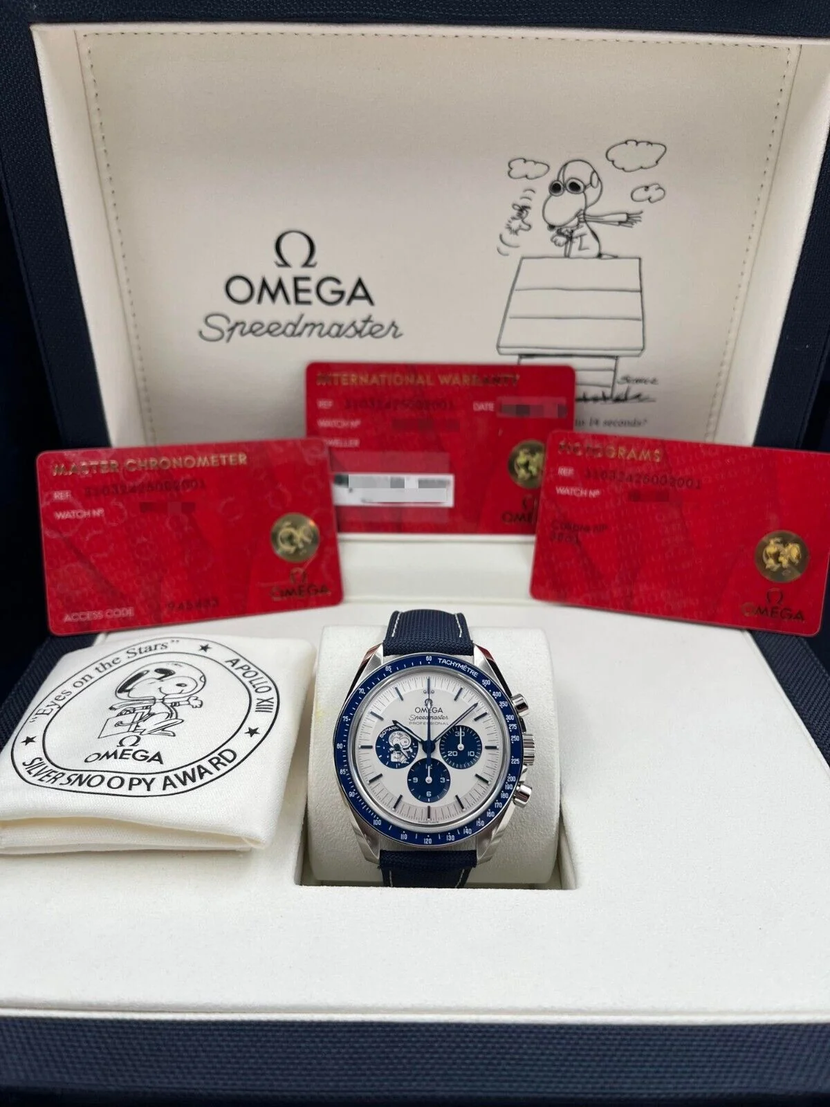 Omega Speedmaster Snoopy Award 50th Anniversary 310.32.42.50.02.001 Unworn 2025 - Image 2