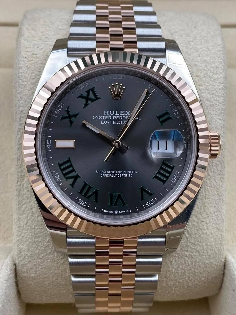 Rolex Datejust 41mm Fluted Wimbledon Dial Two Tone Jubilee Bracelet 126331 Box & Papers 2025