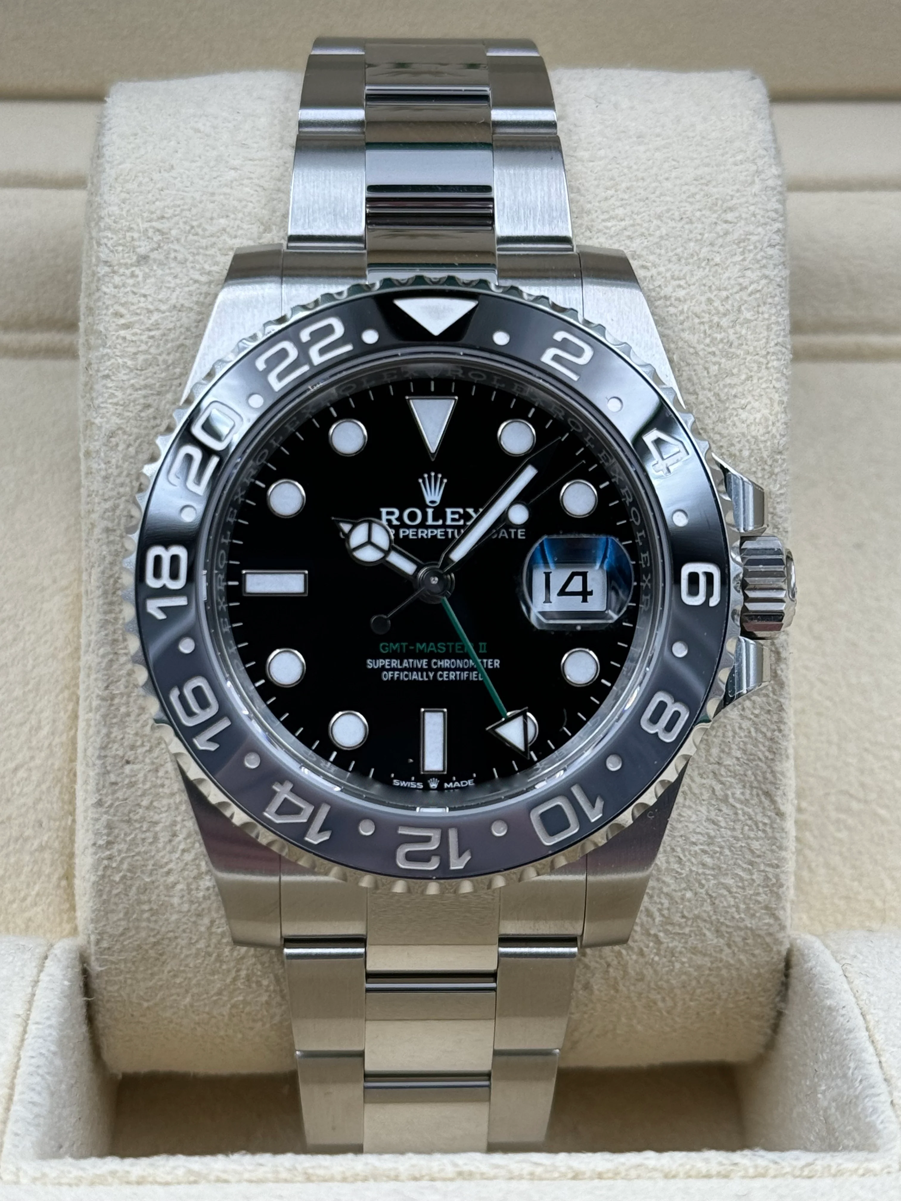 Rolex GMT-Master II Bruce Wayne Oyster Bracelet 126710GRNR Box & Papers 2025